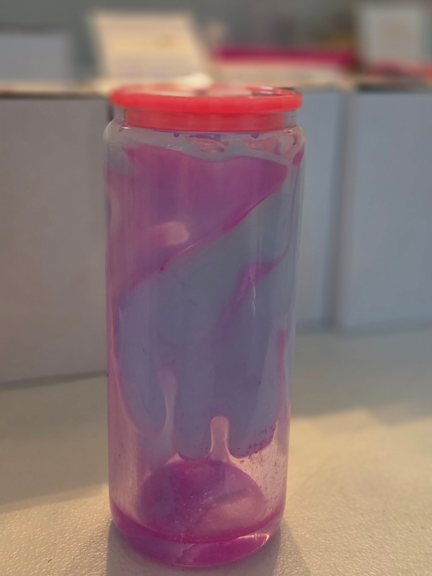 Premade Blue & Pink Paint Lava